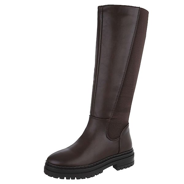 Ital-Design Modische Damen-Stiefel mit Blockabsatz und günstig online kaufen