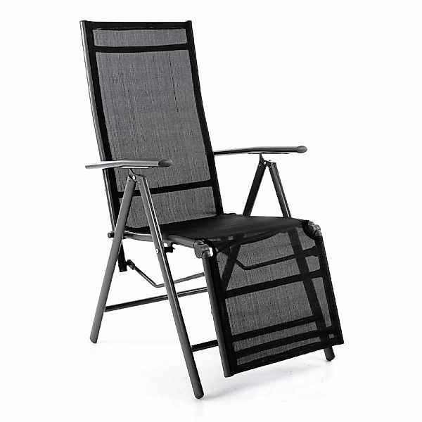 VCM Gartenstuhl "Alu Klappstuhl mit Fußstütze" () günstig online kaufen