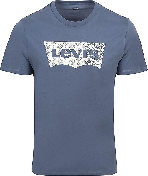 Levi's T-Shirt Graphic Logo Bandana Indigo - Größe M günstig online kaufen