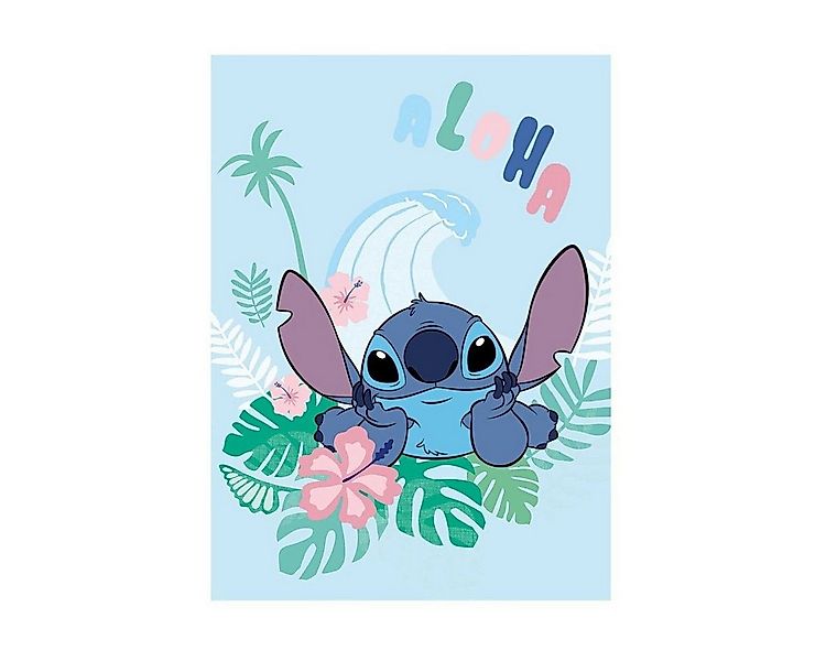 Wohndecke Lilo & Stitch Fleecedecke – Kuscheldecke Flanell 100x140, Lilo & günstig online kaufen