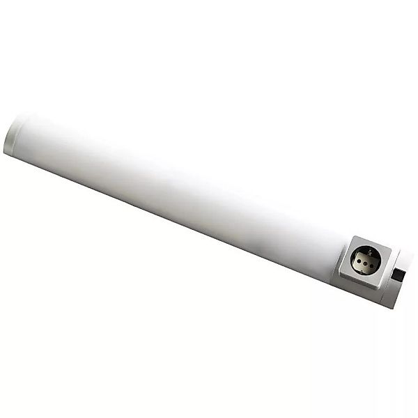 LED Unterbauleuchte mit Steckdose Detmold in Weiß 7W 420lm günstig online kaufen