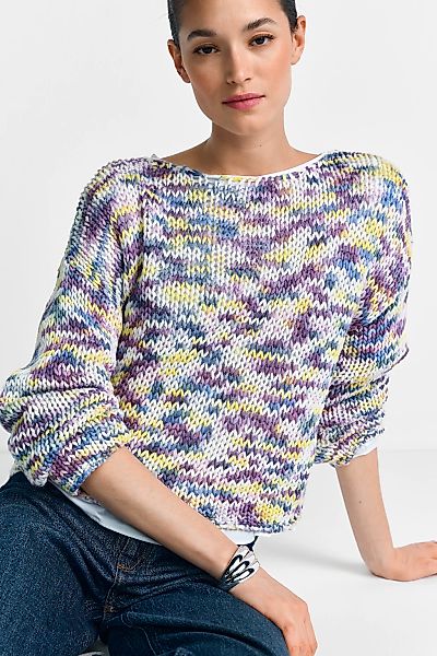 RICHROYAL Rundhalspullover gerader Schnitt, U-Boot-Ausschnitt, mehrfarbig günstig online kaufen