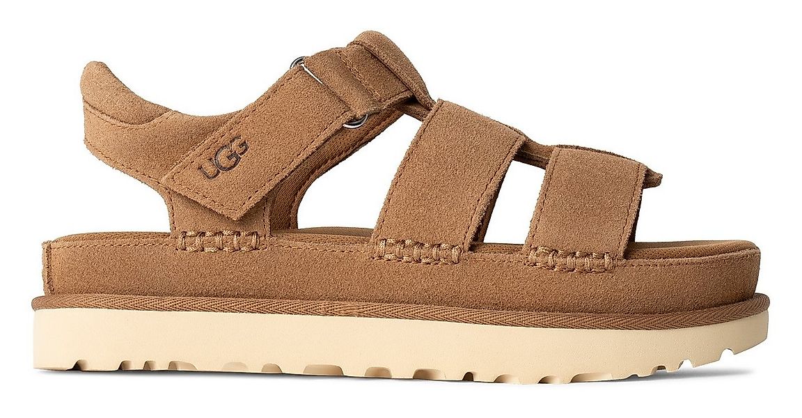 UGG GOLDENSTAR STRAP Plateausandale, Plateausandale, Flat lmit weichem Fußb günstig online kaufen