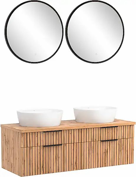 welltime Badmöbel-Set »Welltime, Carlton Waschtisch-Set, 80 oder 120 cm, ge günstig online kaufen