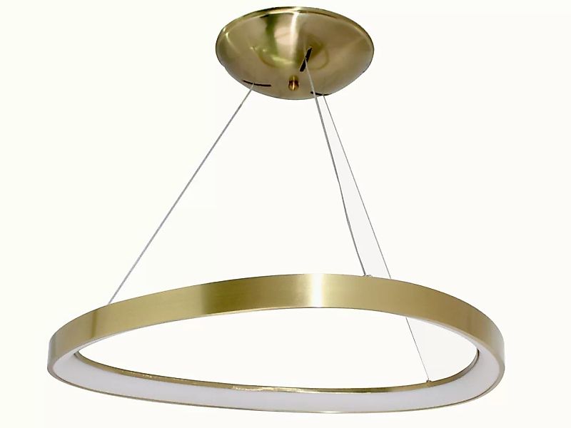 LED-Deckenleuchte - Design-Optik - Aluminium & Metall - D 65 - Goldfarben - günstig online kaufen