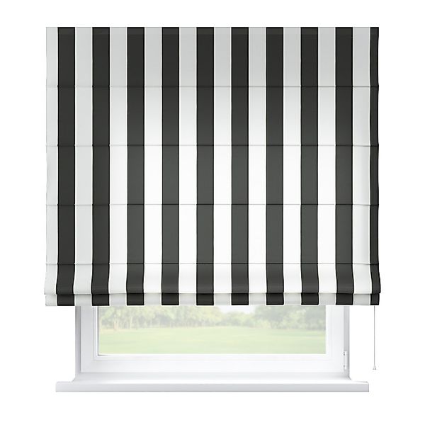 Dekoria Raffrollo Capri, schwarz-weiß, 110 x 150 cm günstig online kaufen