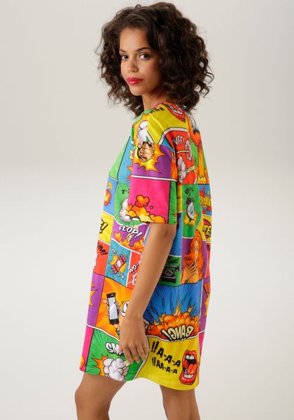 Aniston CASUAL Minikleid mit coolen Comic-Drucken günstig online kaufen