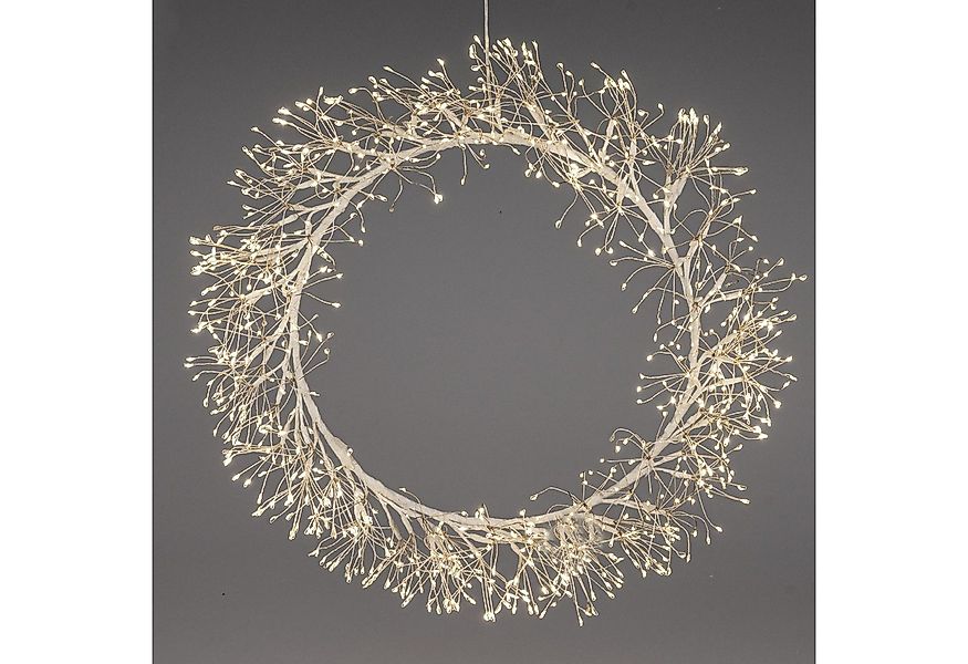 formano Hängedekoration Funkeleffekt, Mit Timerfunktion, Weiß, Motiv: Kranz günstig online kaufen