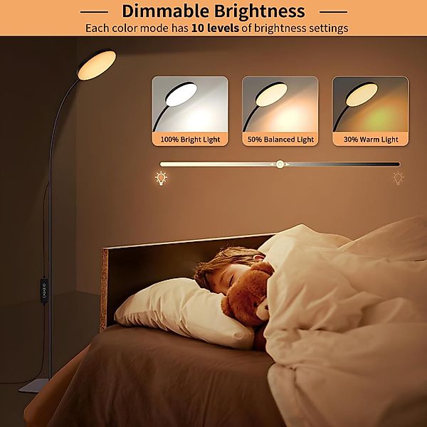 LMaxhome LED Stehlampe mit fernberdienung Dimmbar günstig online kaufen