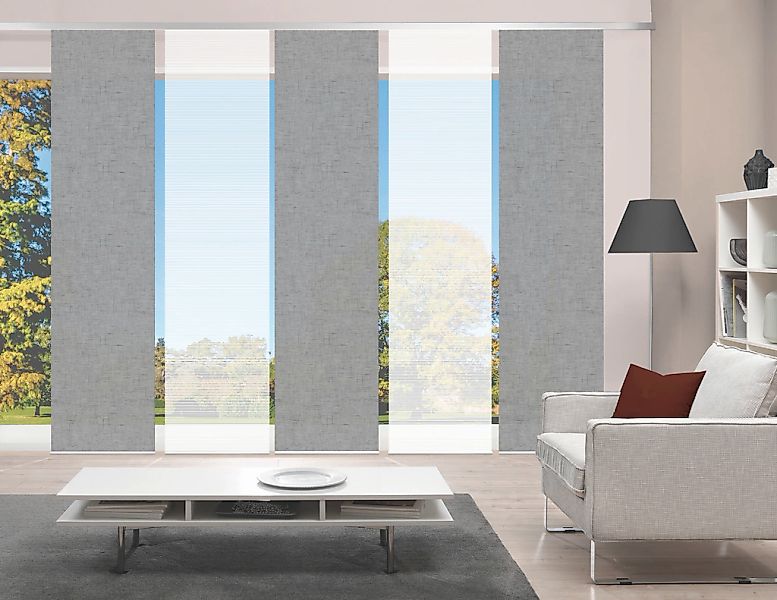 Vision S Schiebegardine "PIVE 5er SET" Paneelwagen 5 Stk. tlg. Schiebevorha günstig online kaufen