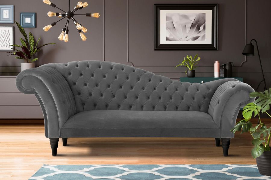 Home affaire 3-Sitzer "Chester" mit Knopfheftung in Recamieren-Optik günstig online kaufen