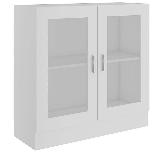 furnicato Vitrine Vitrinenschrank Weiß 82,5x30,5x80 cm Holzwerkstoff (1-St) günstig online kaufen