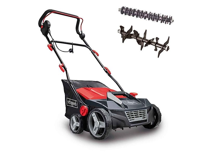 Scheppach Elektro-Vertikutierer / Lüfter SC38, 38 cm Arbeitsbreite, (Set, 3 günstig online kaufen