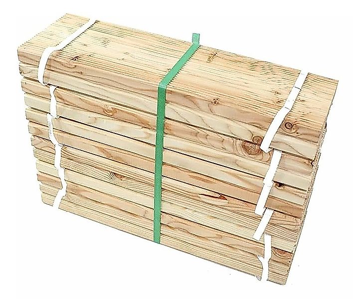 Gartenwelt Riegelsberger Holzfliesen Rollweg aus Lärche Gartenweg Holztritt günstig online kaufen