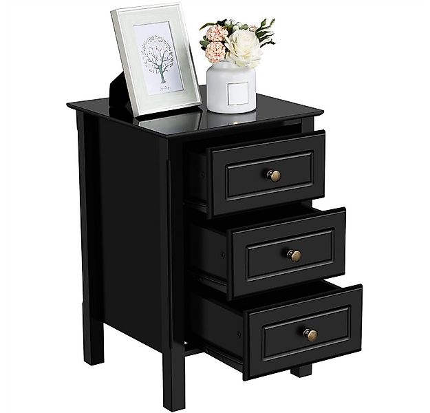 Yaheetech Nachttisch, Nachtkommode mit 3 Schubladen günstig online kaufen