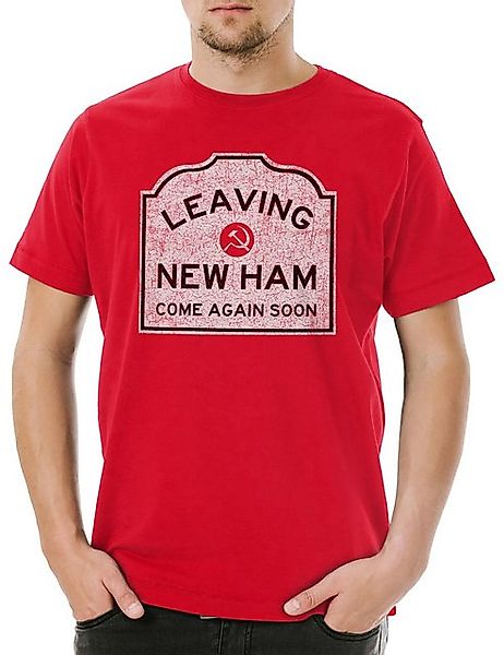 Urban Backwoods Print-Shirt Urban Backwoods Leaving New Ham Sign Herren T-S günstig online kaufen