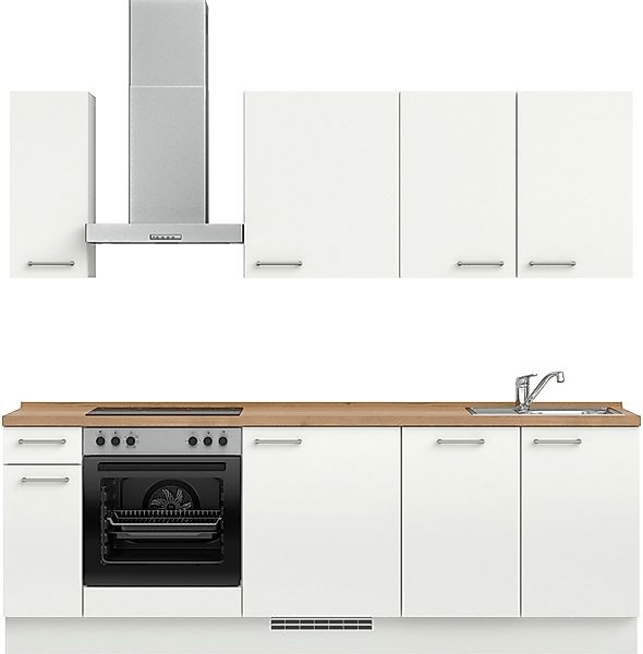 nobilia® Küchenzeile »"Laser I", Ausrichtung wählbar, Breite 240 cm« vormon günstig online kaufen
