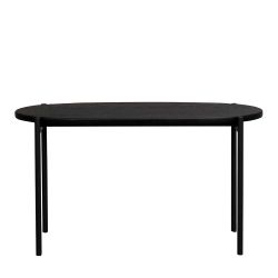 Sofatisch in Schwarz ovale Form günstig online kaufen