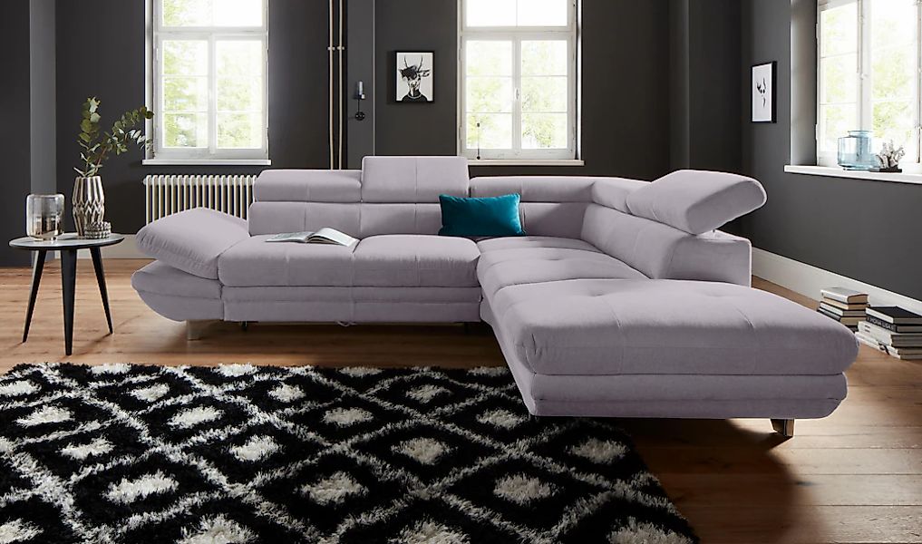 COTTA Ecksofa "Enterprise L-Form", mit Arm- & Kopfteilverstellung, wahlweis günstig online kaufen