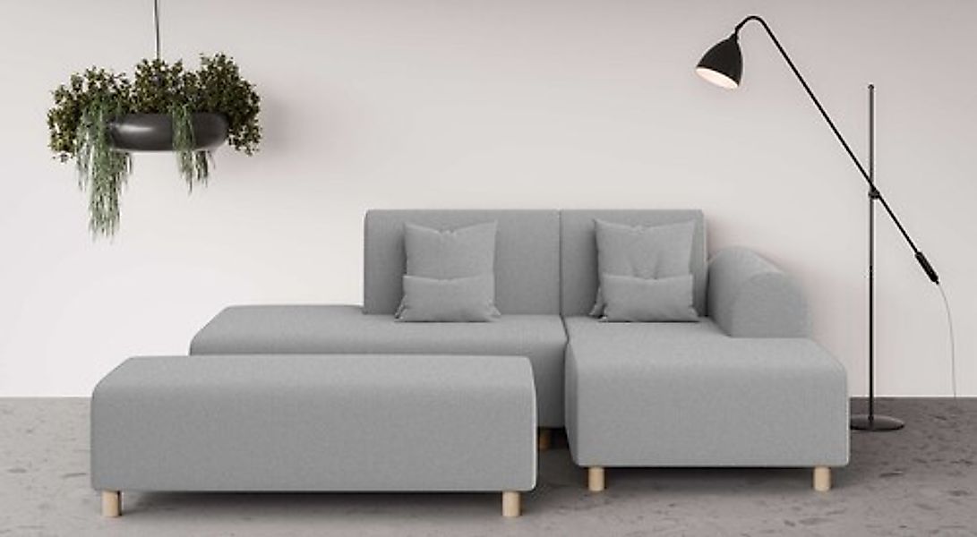 OTTO home Ecksofa »Suyala« L-Form mit Hocker günstig online kaufen