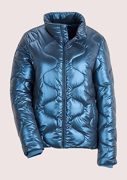 MADELEINE Kurzjacke "Steppjacke Glänzende Winterjacke mit Kapuze" mettalic günstig online kaufen