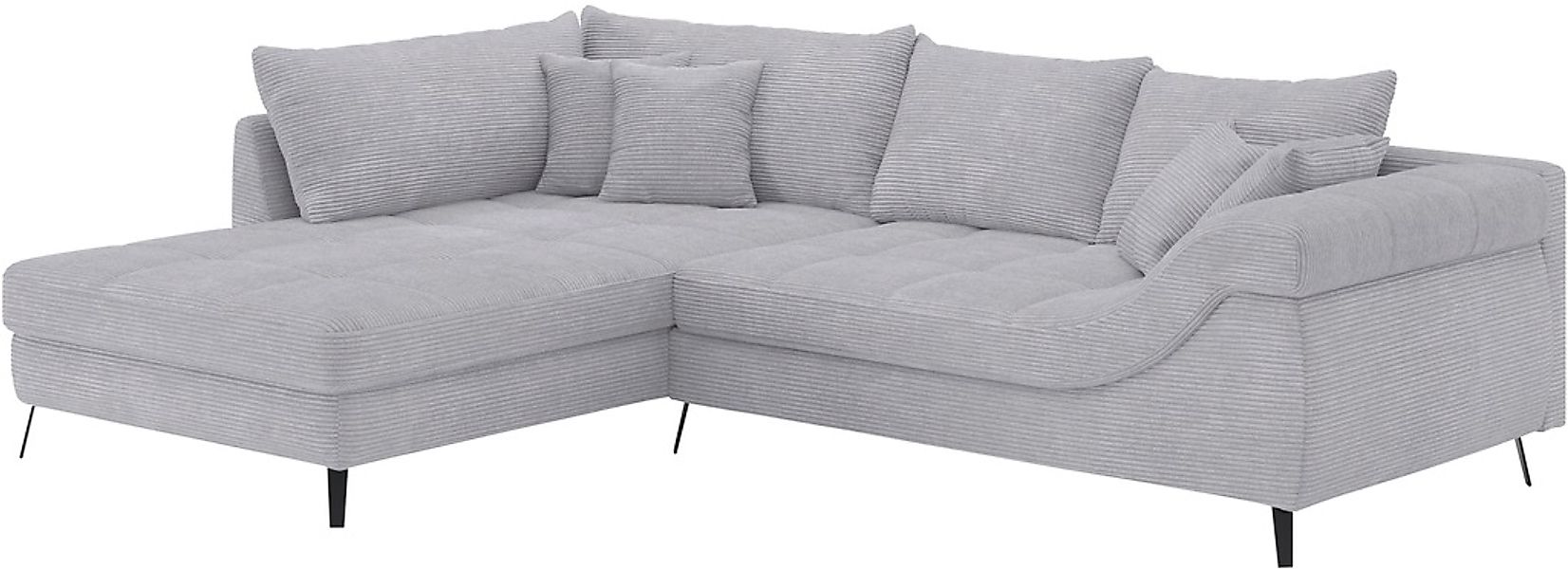 Mr. Couch Ecksofa "Portofino L-Form", 4 Bezugsqualitäten, 13,5 cm hohe Meta günstig online kaufen
