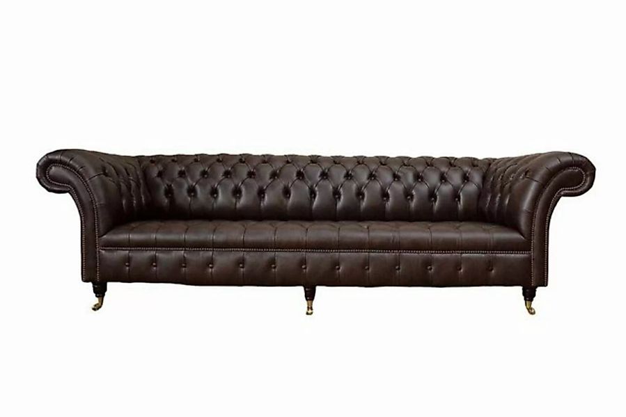 JVmoebel Sofa Sofa 4 Sitzer Chesterfield Couch Luxus 245cm Ledersofa Couche günstig online kaufen