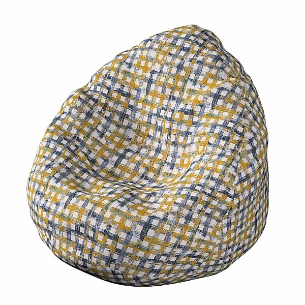 Bezug für Sitzsack, blau-gelb, Bezug für Sitzsack Ø50 x 85 cm, Cosy Home (1 günstig online kaufen