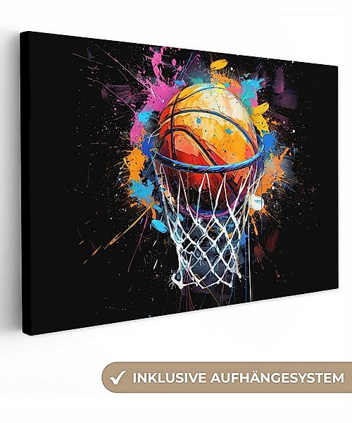 OneMillionCanvasses® Leinwandbild Graffiti - Sport - Basketball, Fotodruck günstig online kaufen