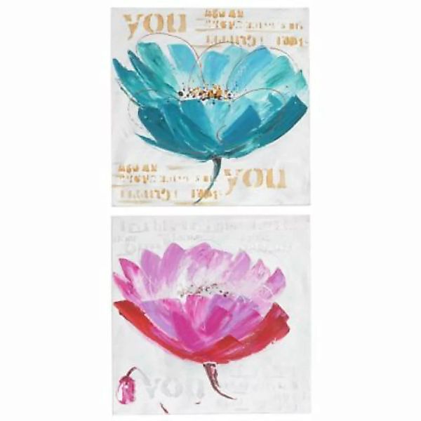 HWC Mendler Ölgemälde Orchidee XL, handgemalt 100x50cm mehrfarbig günstig online kaufen