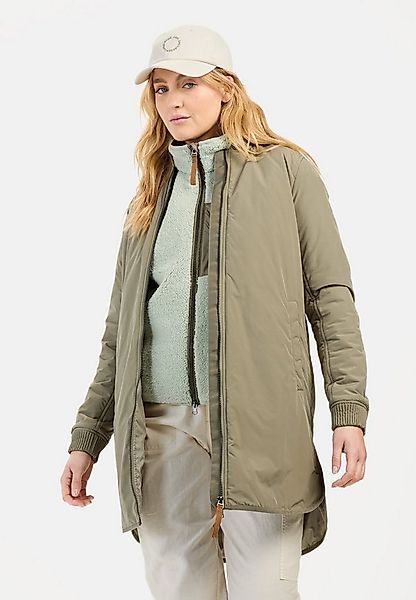 camel active Langjacke aus recyceltem Polyester Langarm Kapuze günstig online kaufen
