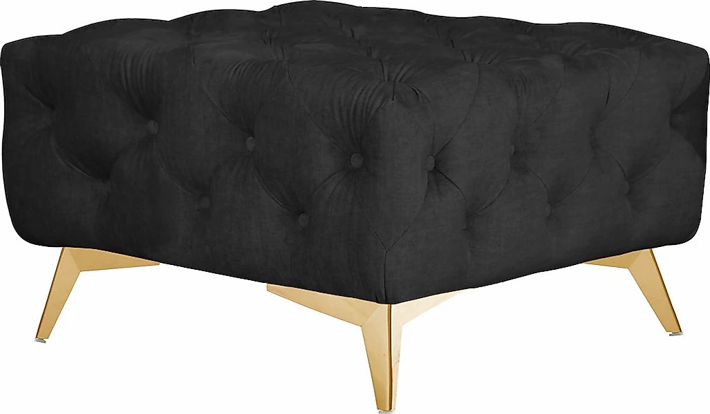 Home affaire Polsterhocker "Glynis" aufwändige Knopfheftung, moderne Cheste günstig online kaufen