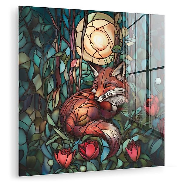 MuchoWow Acrylglasbild Fuchs - Mosaik - günstig online kaufen