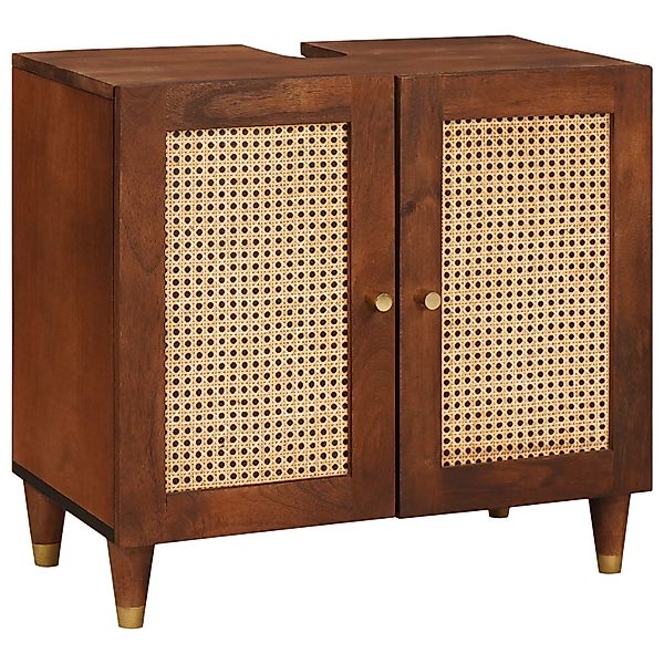 vidaXL Badezimmerspiegelschrank Spülenschrank mit Regal mit günstig online kaufen