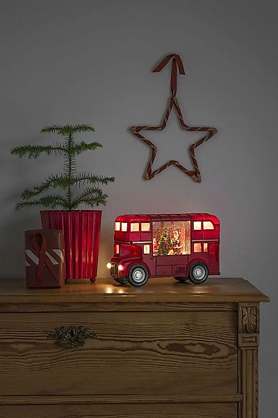 KONSTSMIDE LED Laterne »Weihnachtsdeko rot«, 5 flammig-flammig günstig online kaufen