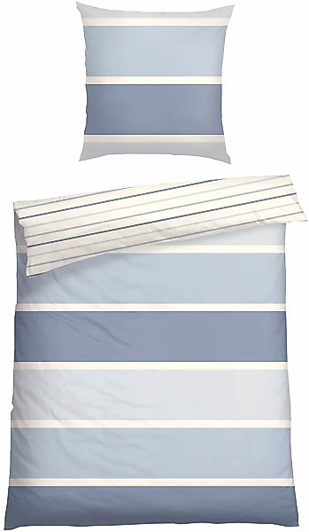 Schiesser Wendebettwäsche "Brody aus weicher Baumwolle mit klassichen Strei günstig online kaufen