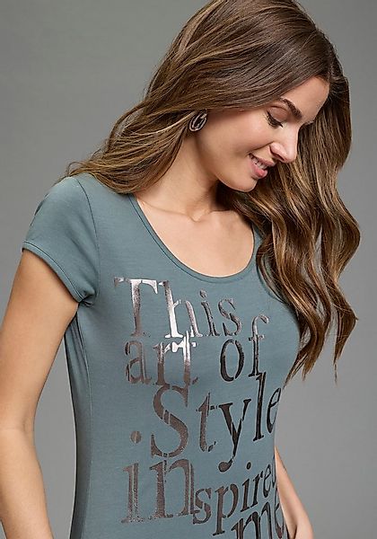 Laura Scott T-Shirt sehr figurbetonte Passform, mit Rundhalsausschnitt günstig online kaufen