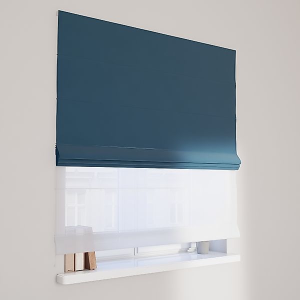 Dekoria Doppelraffrollo Duo, blau, 100 x 170 cm günstig online kaufen
