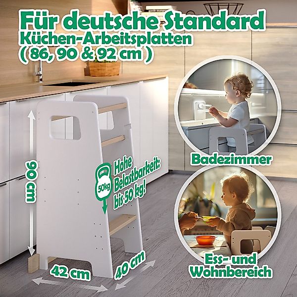 CADANI Stehhilfe Lernturm Jasper Küchenhelfer für günstig online kaufen