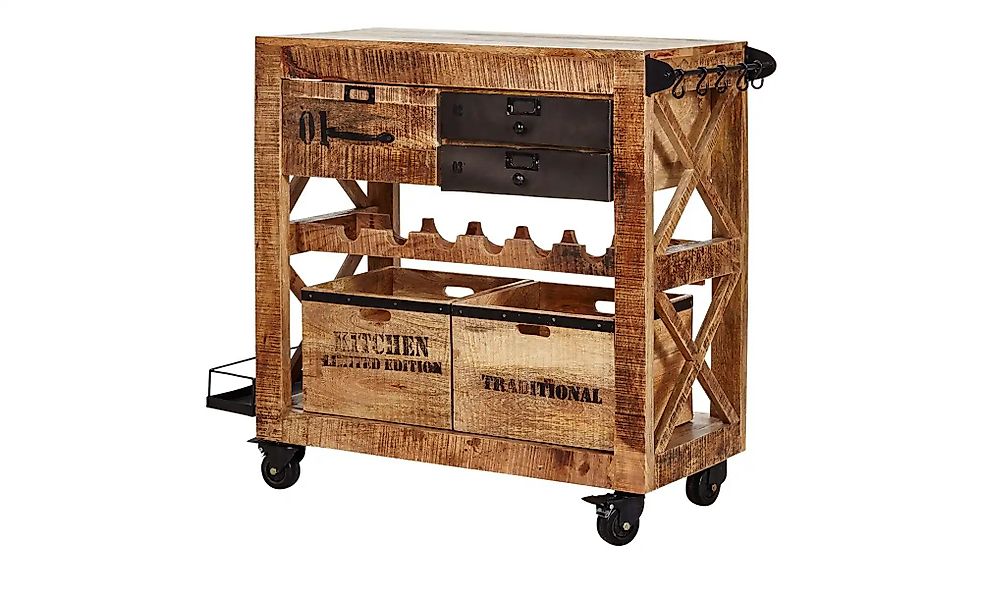 Servierwagen  Puno ¦ holzfarben ¦ Maße (cm): B: 97 H: 85 T: 43.0 Tische > S günstig online kaufen