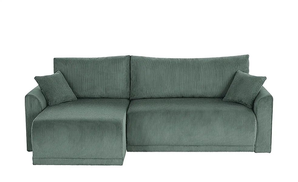 Ecksofa mit Schlaffunktion Malyn ¦ grün ¦ Maße (cm): B: 235 H: 85 T: 146.0 günstig online kaufen
