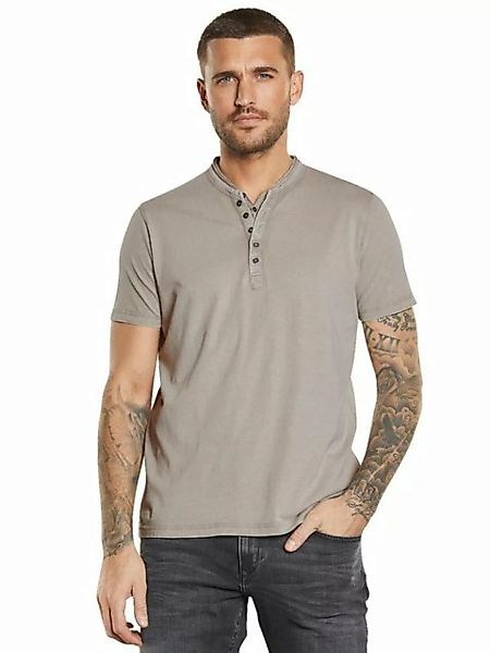 emilio adani T-Shirt Henley-Shirt aus Baumwolle günstig online kaufen