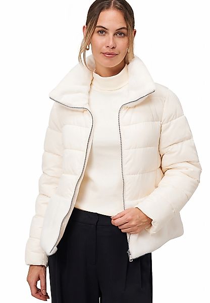 Zero Steppjacke "Damen mit Kunstfellkragen" günstig online kaufen