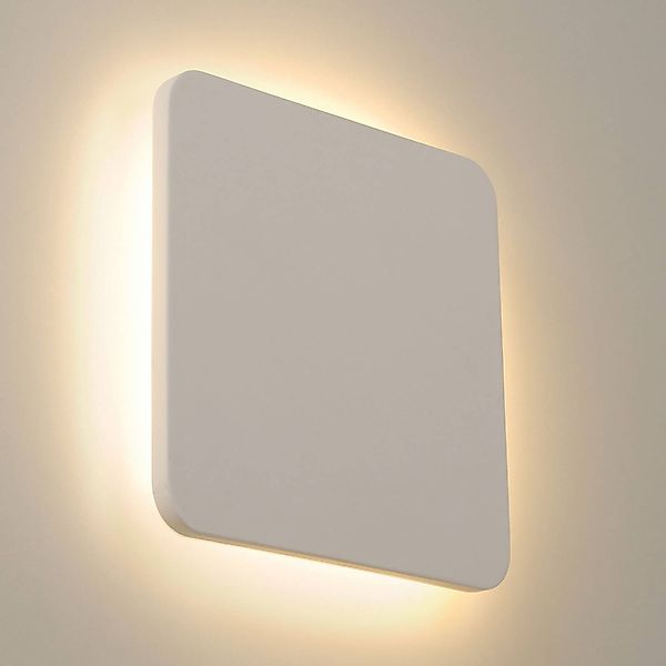 SLV Plastra LED-Wandleuchte aus Gips eckig 30x30cm günstig online kaufen