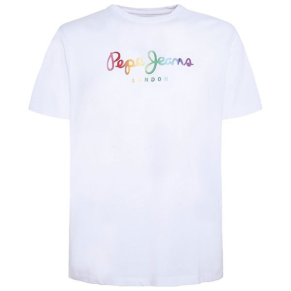 Pepe Jeans Rivera Kurzärmeliges T-shirt S White günstig online kaufen