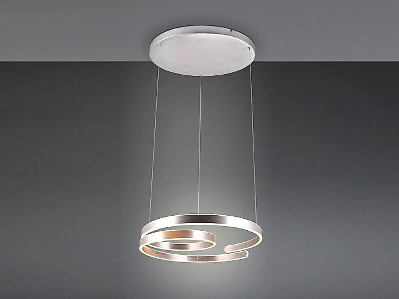 LED-Pendelleuchte inkl. SwitchDimmer Alu Gebürstet 1 Stück Metall Hellgrau günstig online kaufen