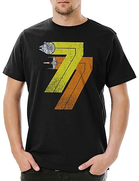 Urban Backwoods Print-Shirt Vintage Rebel Born 77 Herren T-Shirt Star Mille günstig online kaufen
