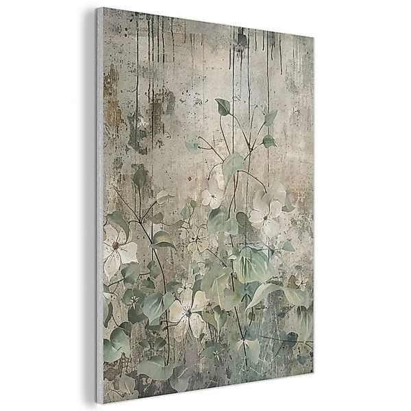 MuchoWow Gemälde Blumen - Blätter - günstig online kaufen