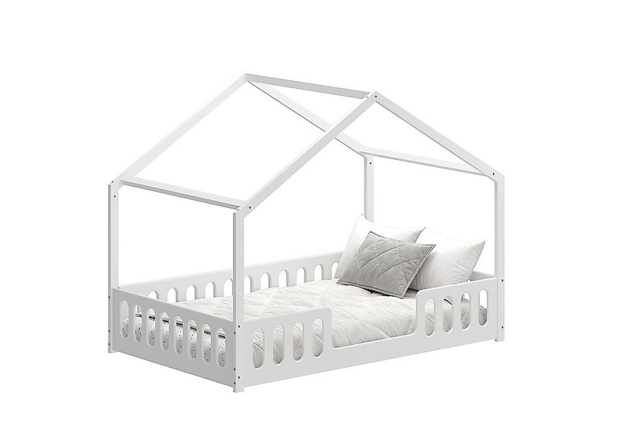 CADANI Kinderbett Janne weiß (inklusive einer Umbauseite), integrierter Lat günstig online kaufen