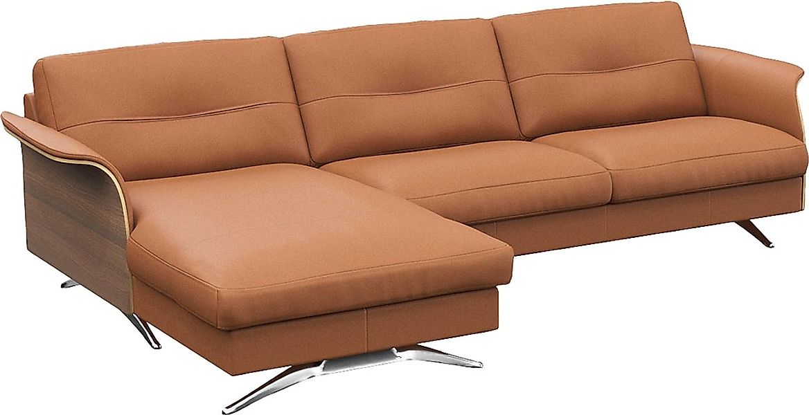 FLEXLUX Ecksofa »Glow, super bequem durch hochwertigem Sitzaufbau mit Feder günstig online kaufen